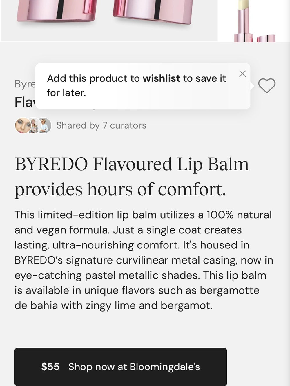 Byredo Metallic Green Stick Highlighter / Makeup Bullet - Picture 3 of 6